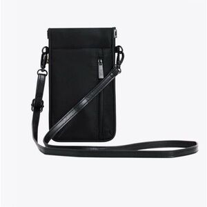 Beis The I.D. Sleek Black Crossbody Bag